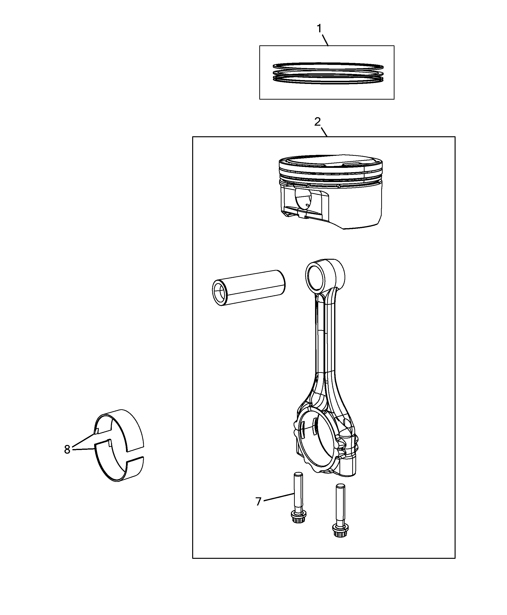 10105-020 PISTONS AND RINGS 