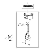 10105-020 PISTONS AND RINGS 