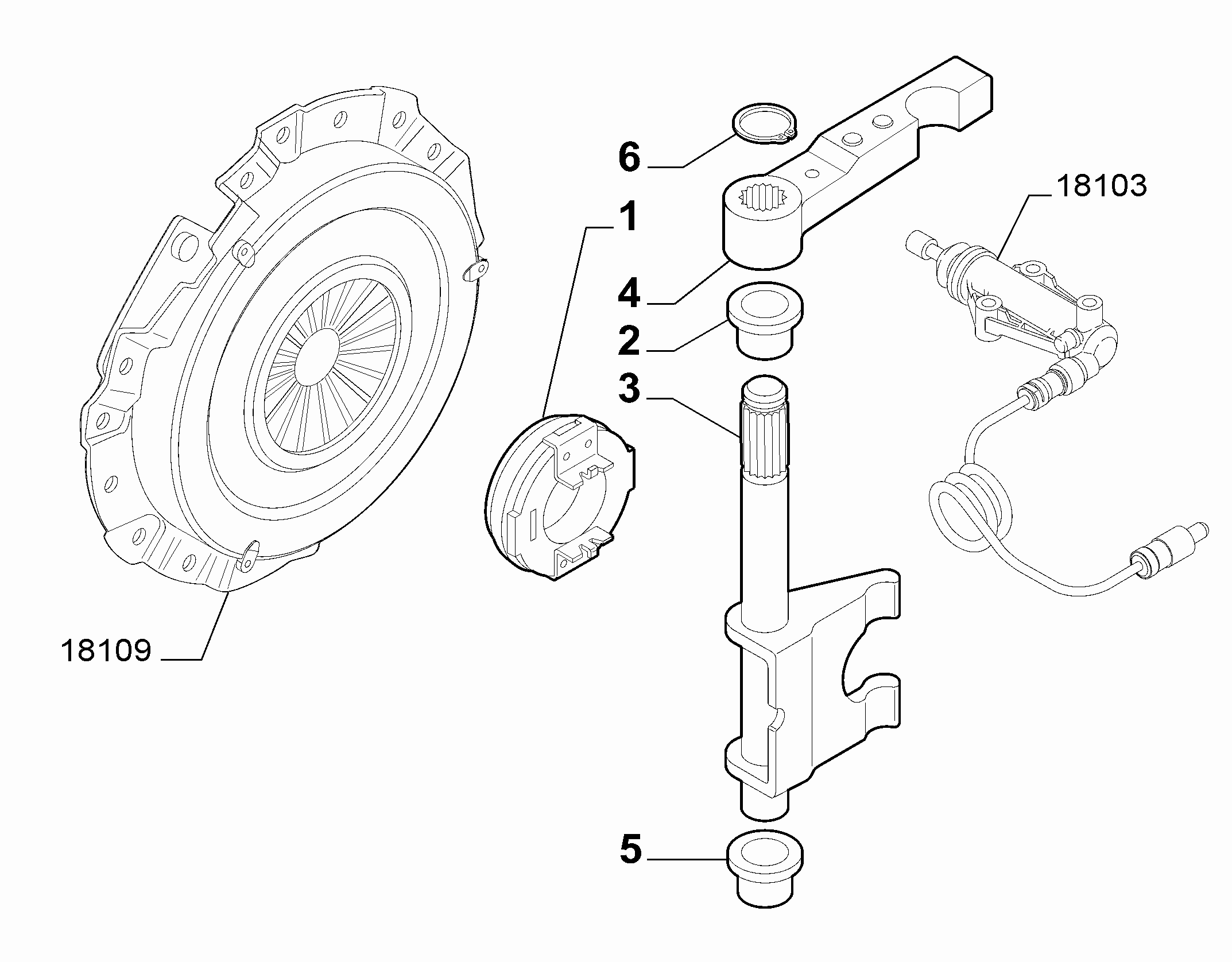 21219-030 MANUAL CLUTCH RELEASE