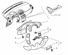70502-060 STEERING COLUMN GUARDS