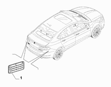 70717-040 TRUNK AIR OUTLET