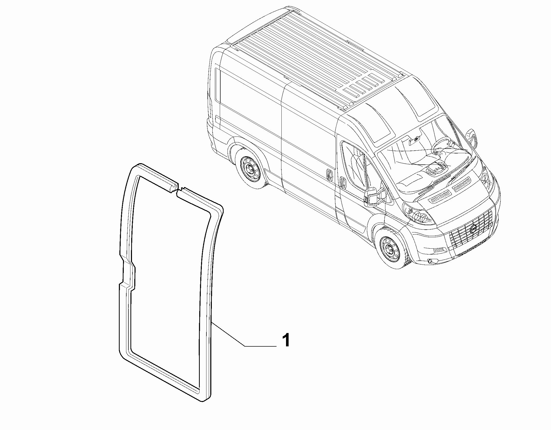70143-070 SLIDING DOOR GASKET