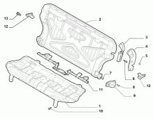 70613/00 REAR SEAT 