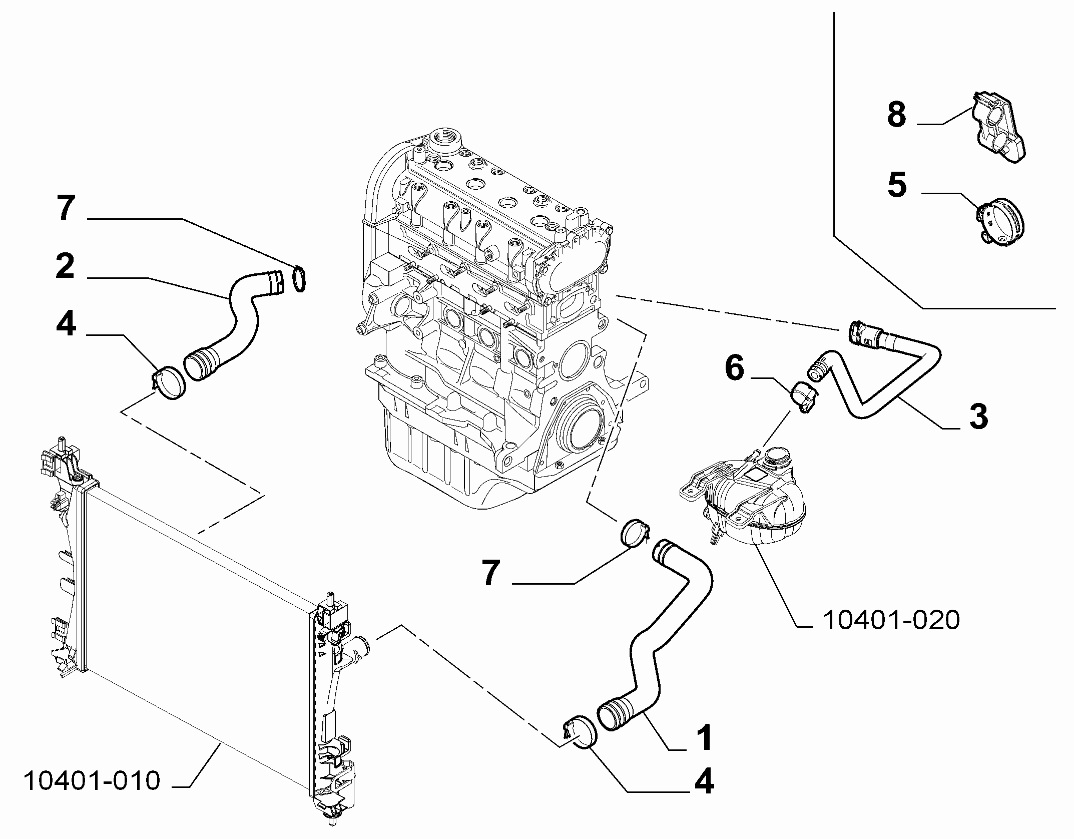 10401-030 RADIATOR PIPING