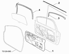 70129-070 FRONT DOOR TRIM