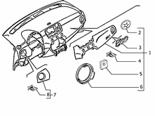 70502-020 DASHBOARD INSTRUMENT HOLDER DIALS