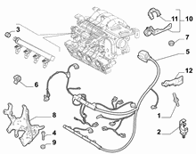 10226-040 ENGINE HARNESS AND SUPPORTS