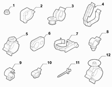 55527-010 CABLE SET FIXINGS