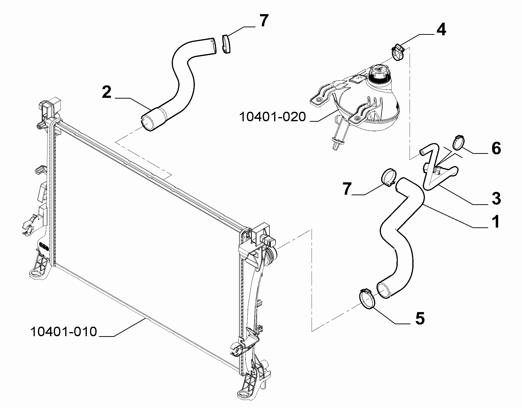 10401-030 RADIATOR PIPING