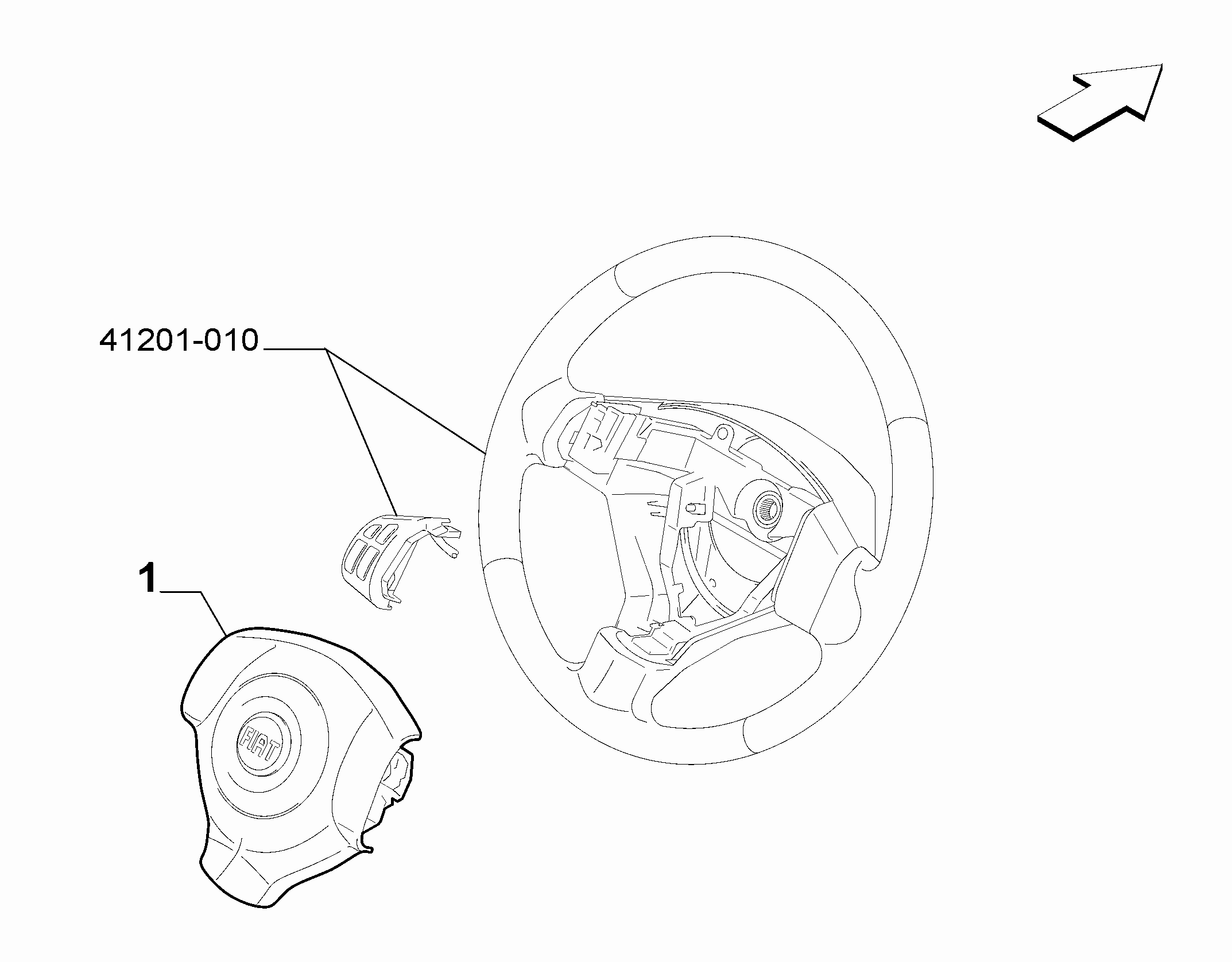 55508-010 DRIVERS AIRBAG