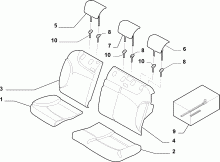 70615/27 REAR SEAT LINING