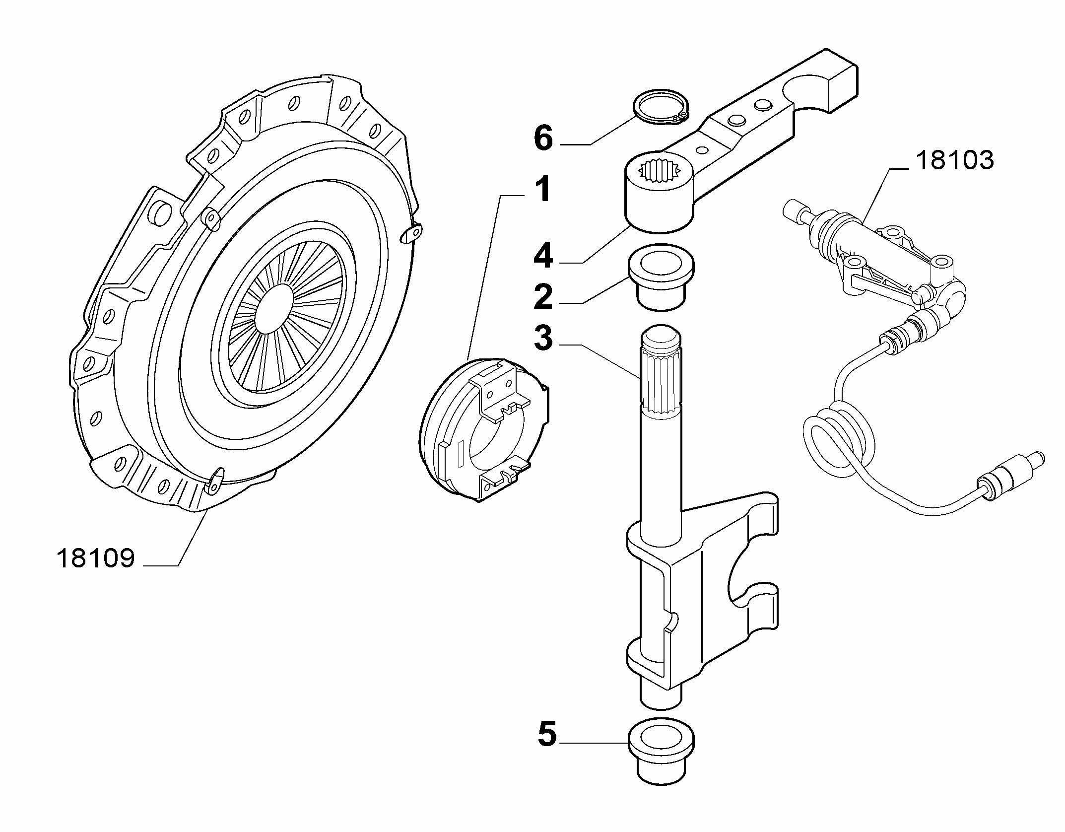 21219-030 MANUAL CLUTCH RELEASE