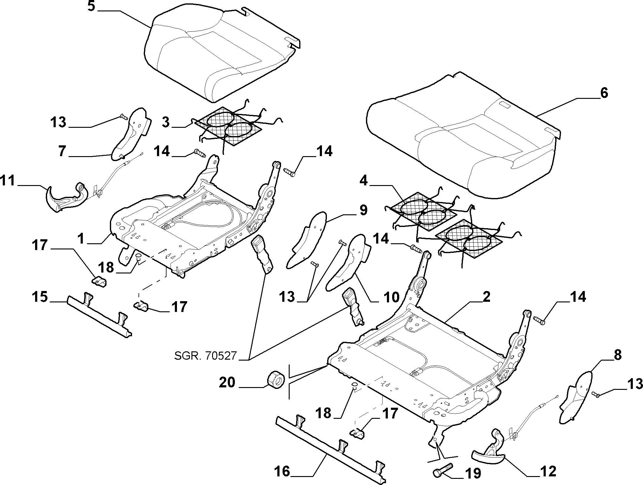 70613/06 REAR SEAT