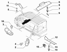 70521-030 PASSENGER COMPARTMENT MAT FASTENERS AND ACCESSORIES
