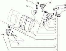 70613/01 REAR SEAT