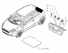 70526-020 REAR TRUNK INTERNAL LINING