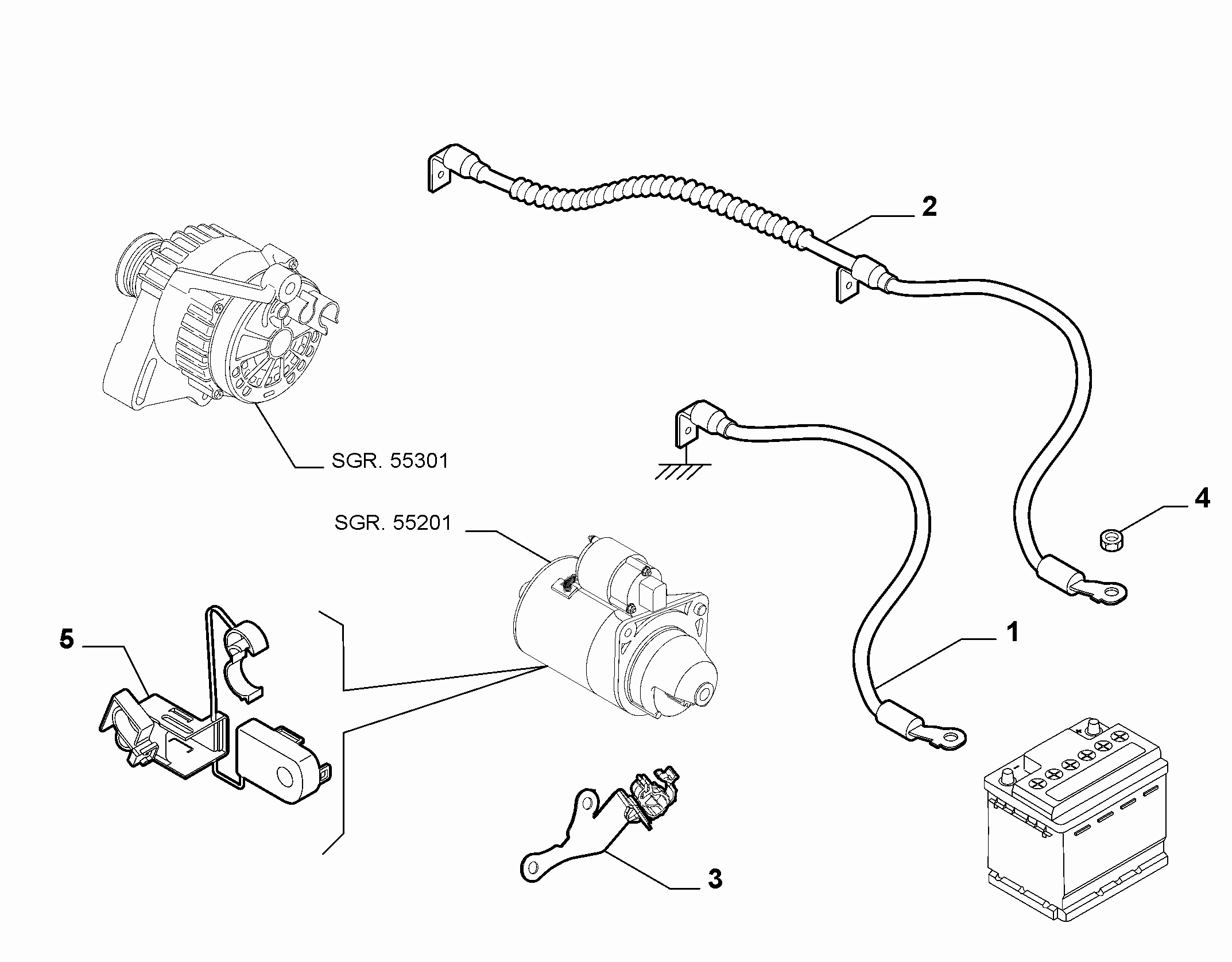 55300-040 BATTERY HARNESS