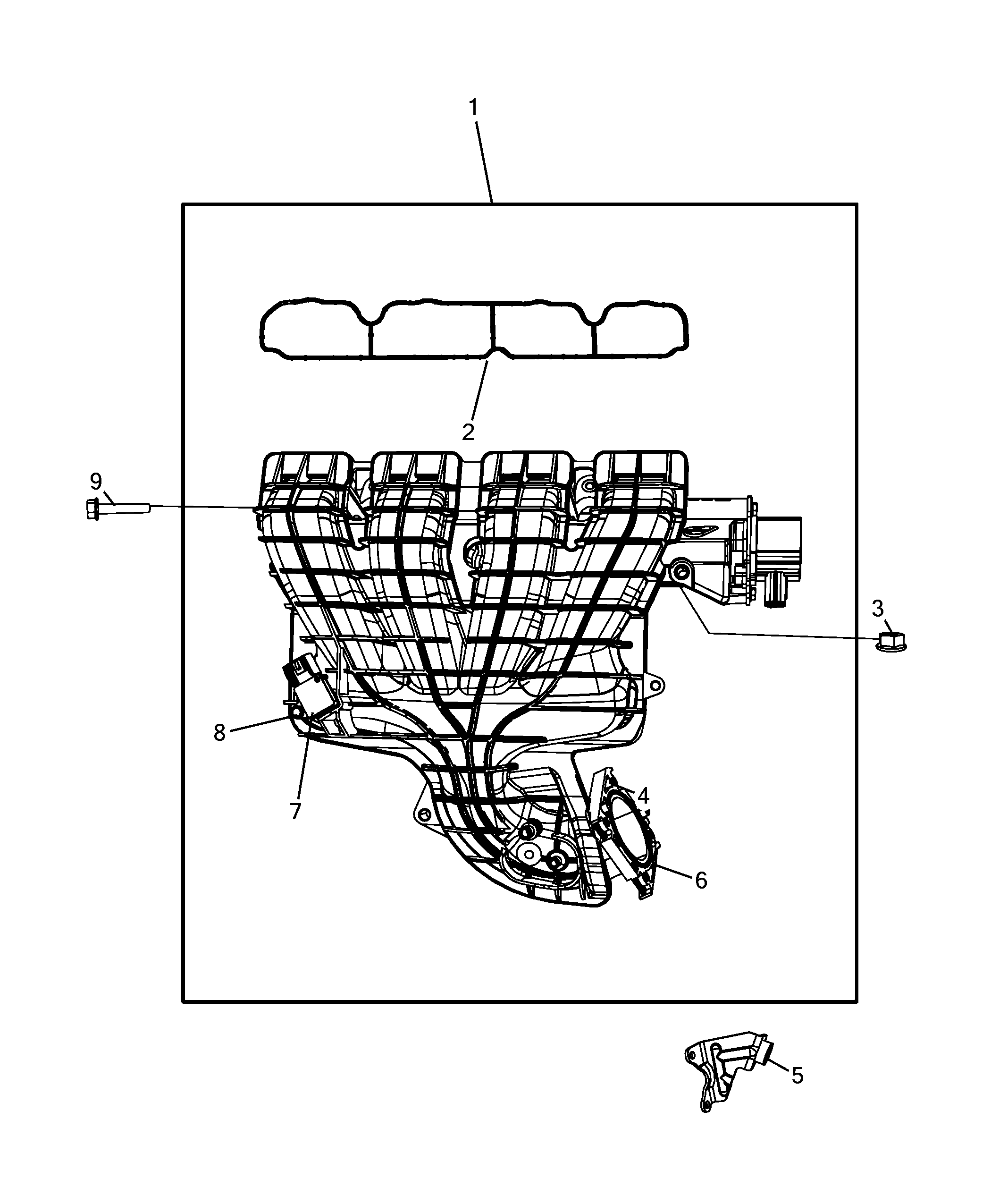 10255-010 INTAKE MANIFOLD AND BUTTERFLY CLIPS