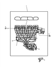 10255-010 INTAKE MANIFOLD AND BUTTERFLY CLIPS