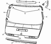70148-030 INTERNAL REAR DOOR LINING