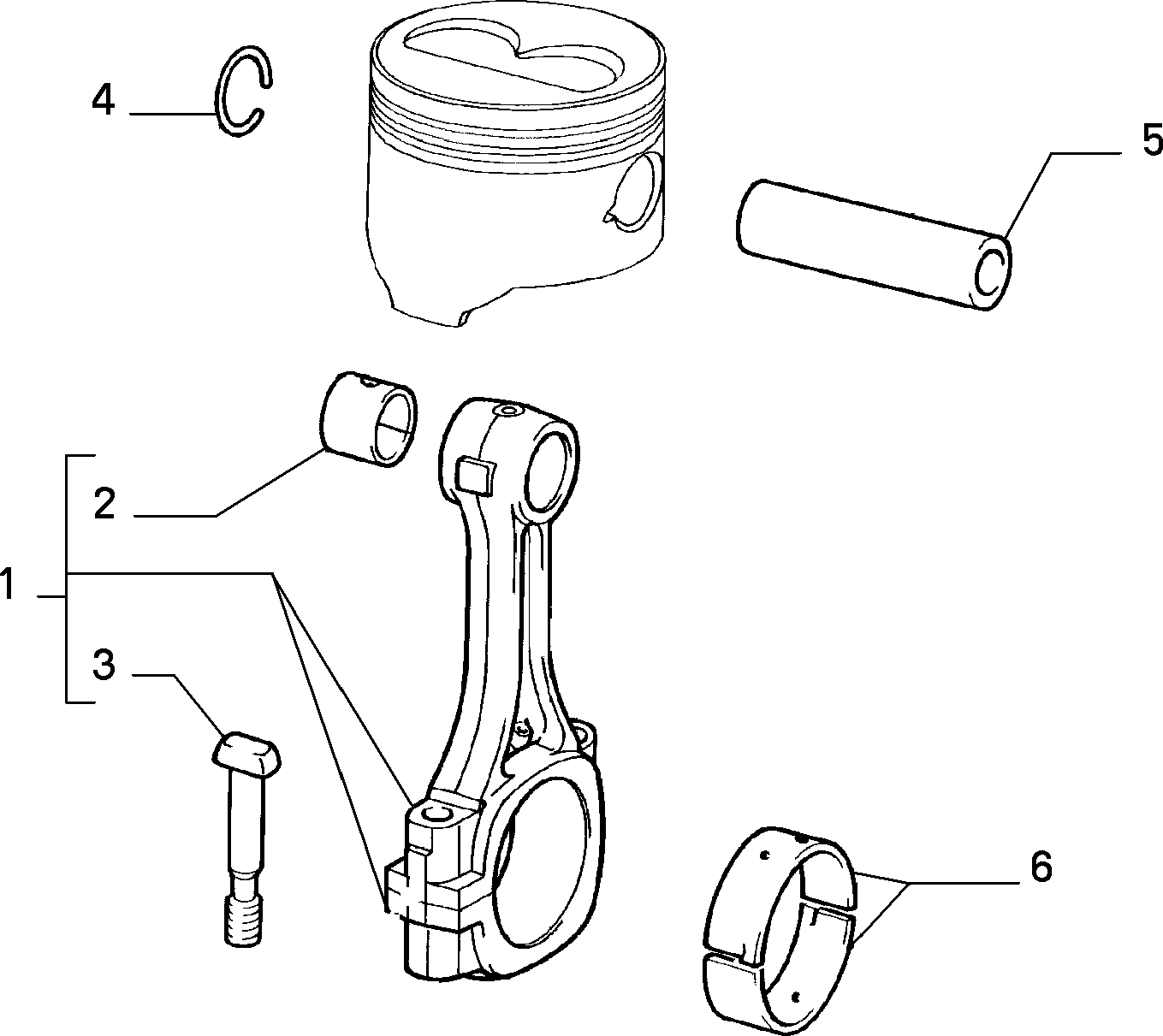 10105/00 ШАТУНЫ И ПОРШНИ 