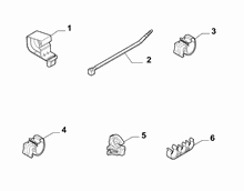 55527-030 PASSENGER COMPARTMENT AND REAR CABLE SET FASTENERS