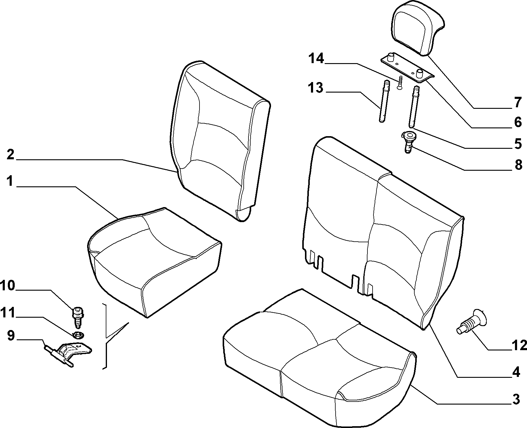 70613/06 REAR SEAT