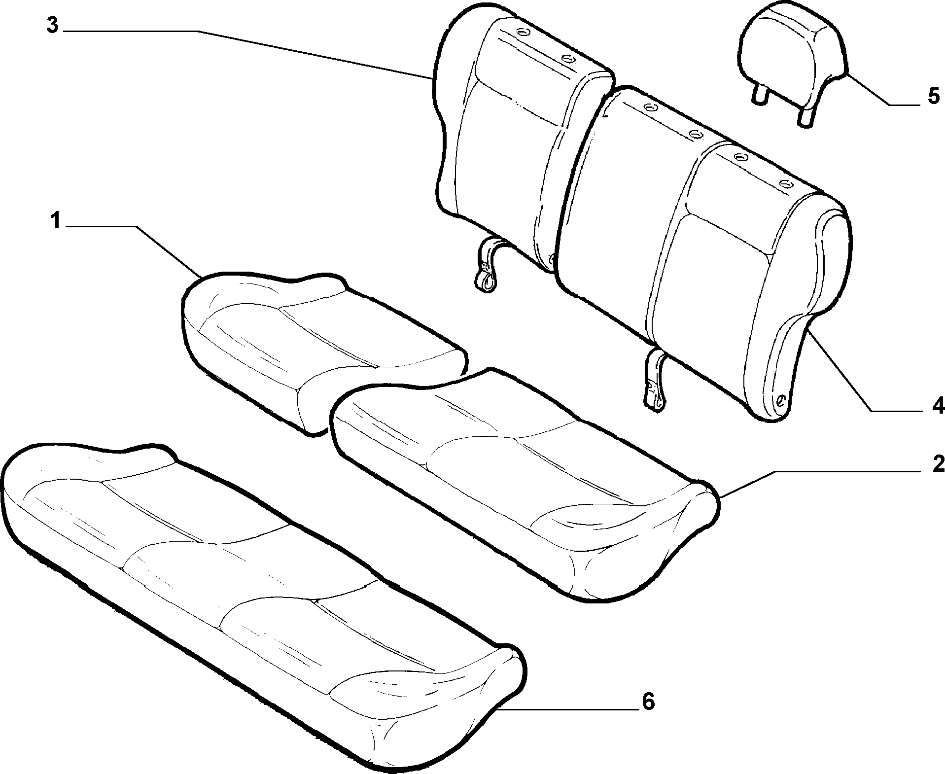 70615/07 REAR SEAT LINING