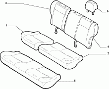 70615/07 REAR SEAT LINING