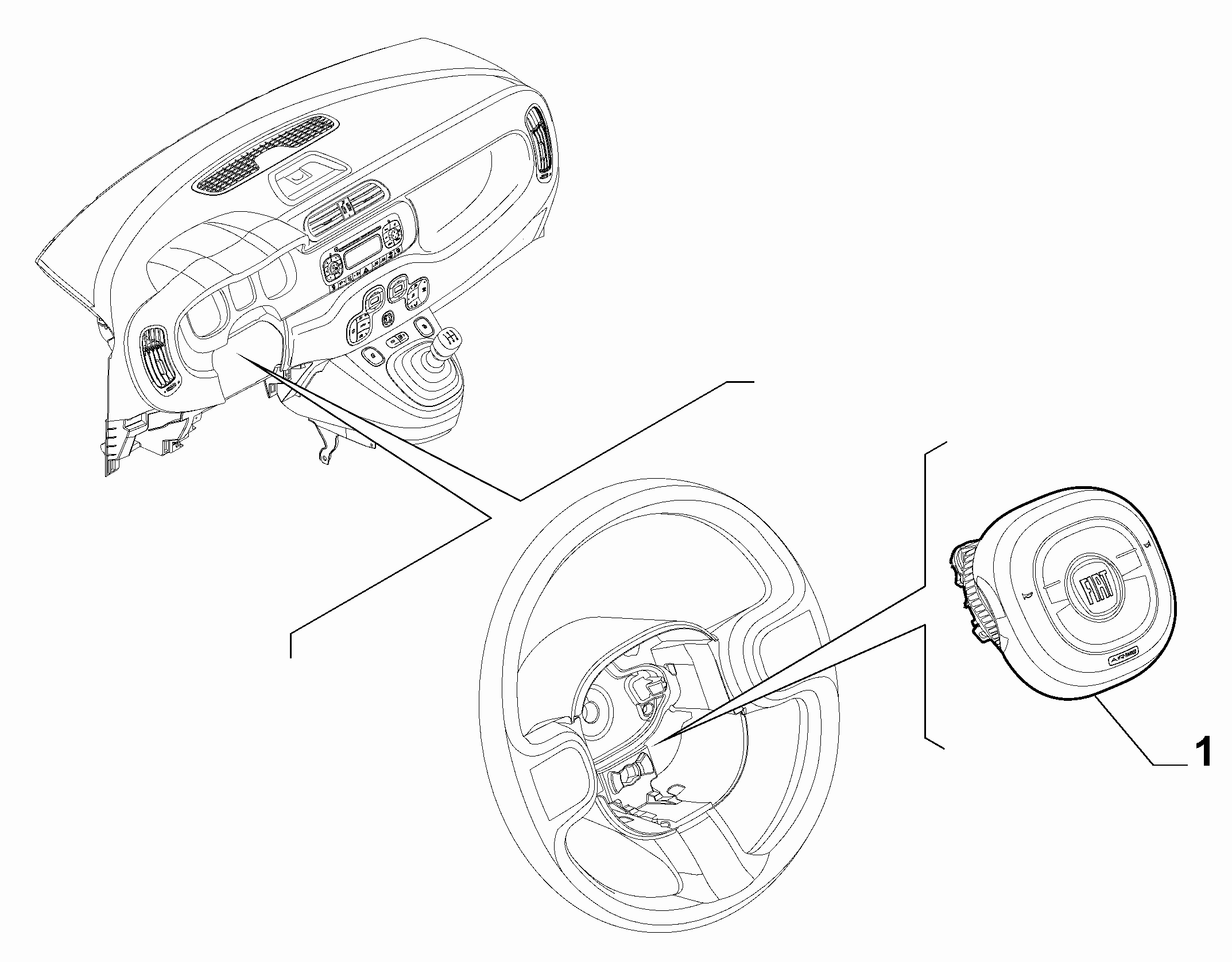 55508-010 DRIVERS AIRBAG