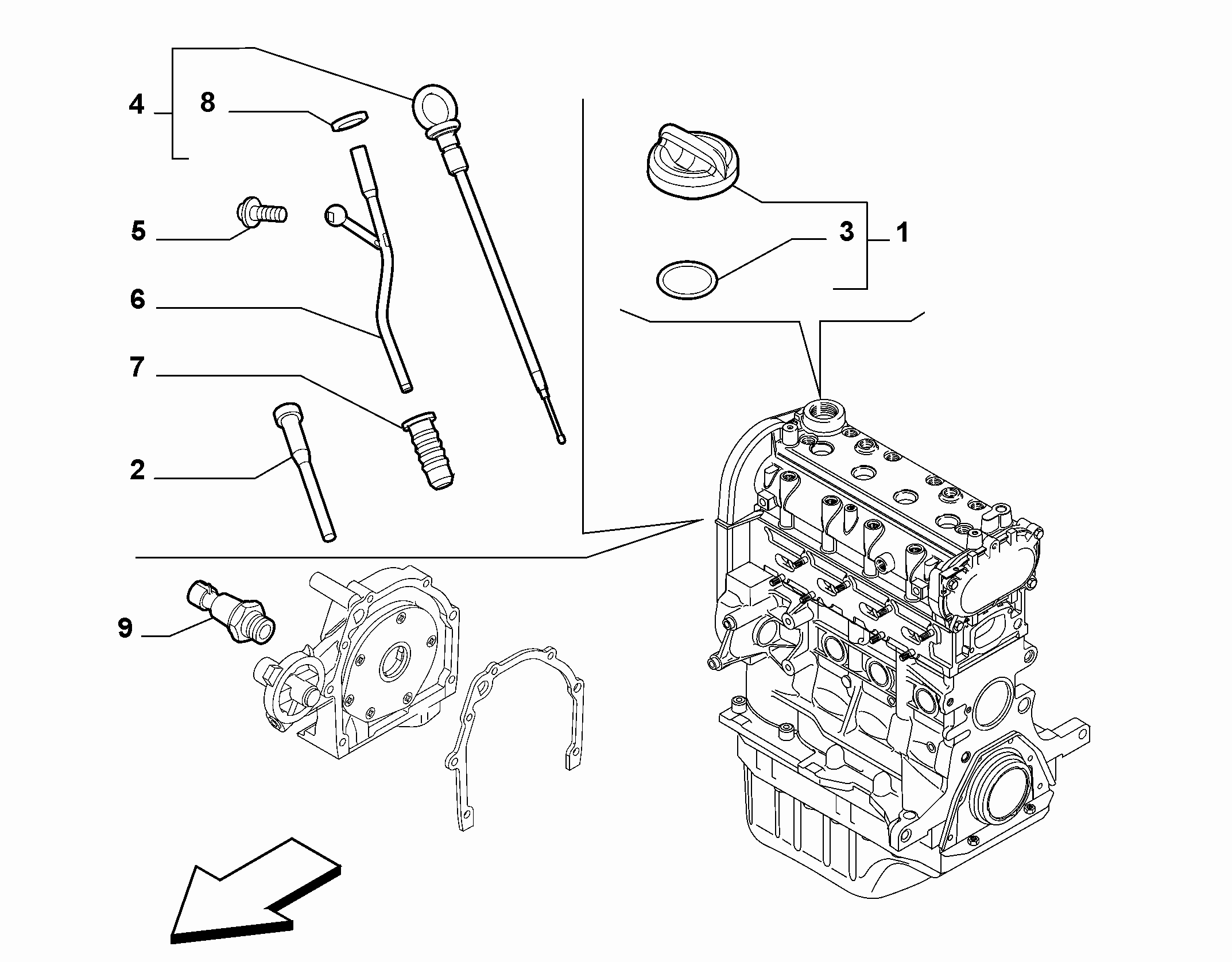 10301-060 DIP STICK, CAP, TRANSMITTER AND PRESSURE ROD