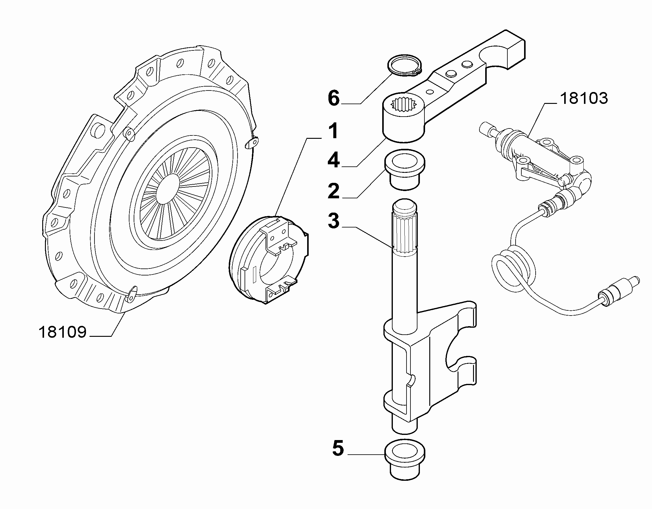 21219-030 MANUAL CLUTCH RELEASE