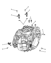 21201-030 AUTOMATIC TRANSMISSION CASE AND COVERS