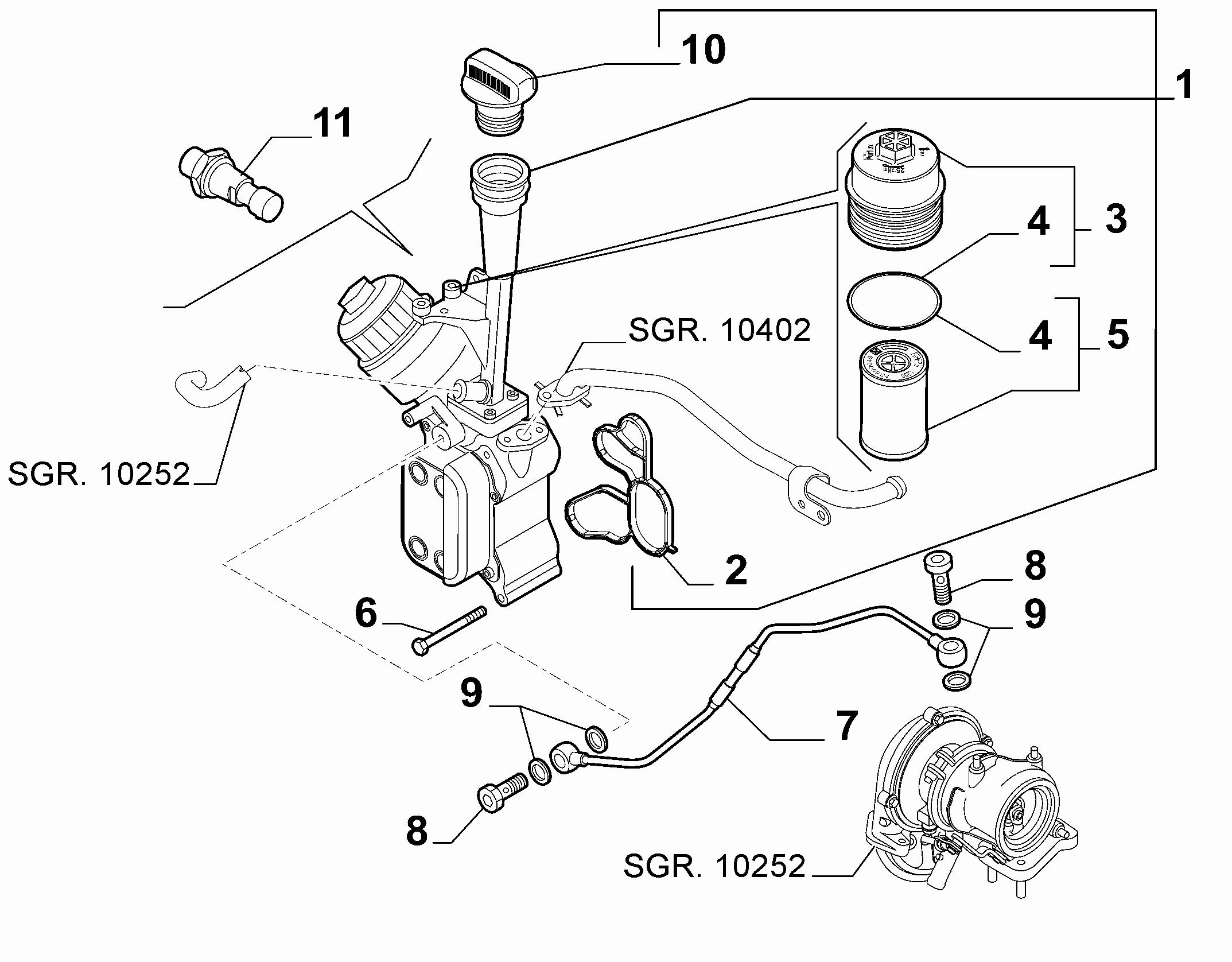 10301-040 OIL FILTER SUPPORT