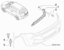70727-020 REAR BUMPER CLAMPS