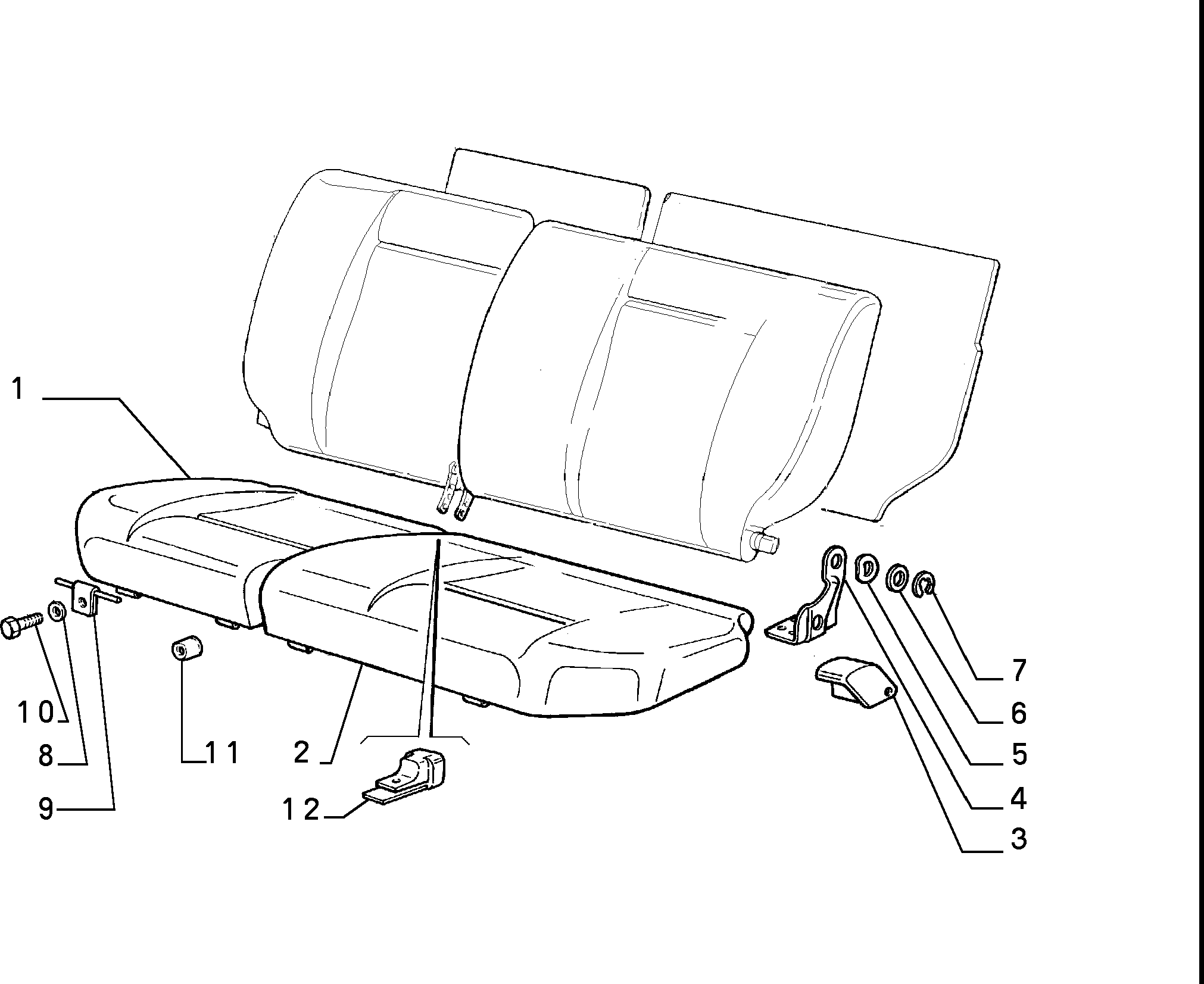 70613/01 REAR SEAT