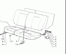 70613/01 REAR SEAT