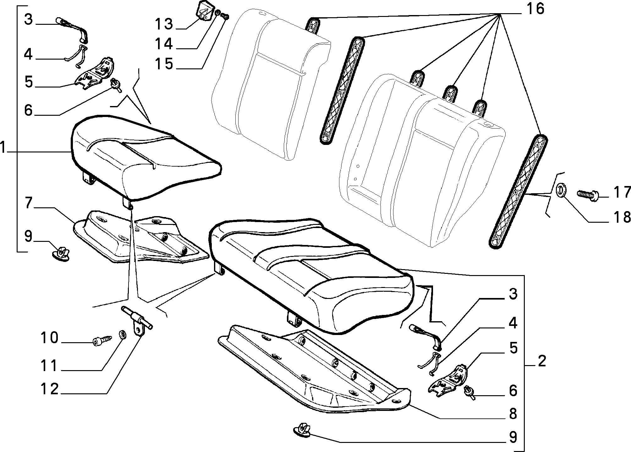 70613/02 REAR SEAT