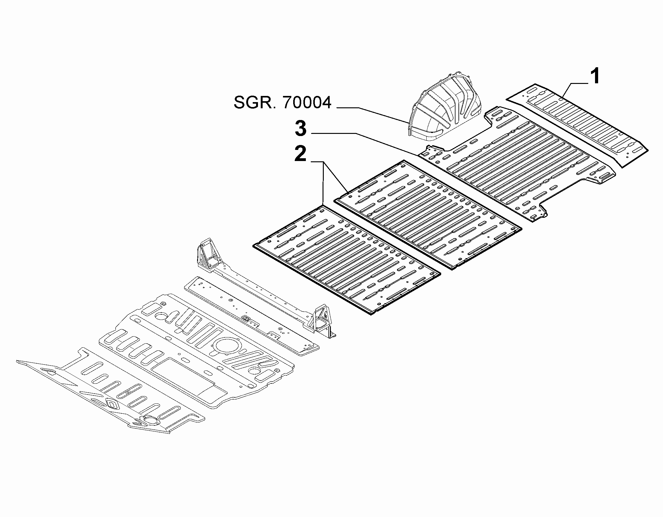 70006-020 REAR FLOOR PANEL