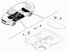 70521-030 PASSENGER COMPARTMENT MAT FASTENERS AND ACCESSORIES