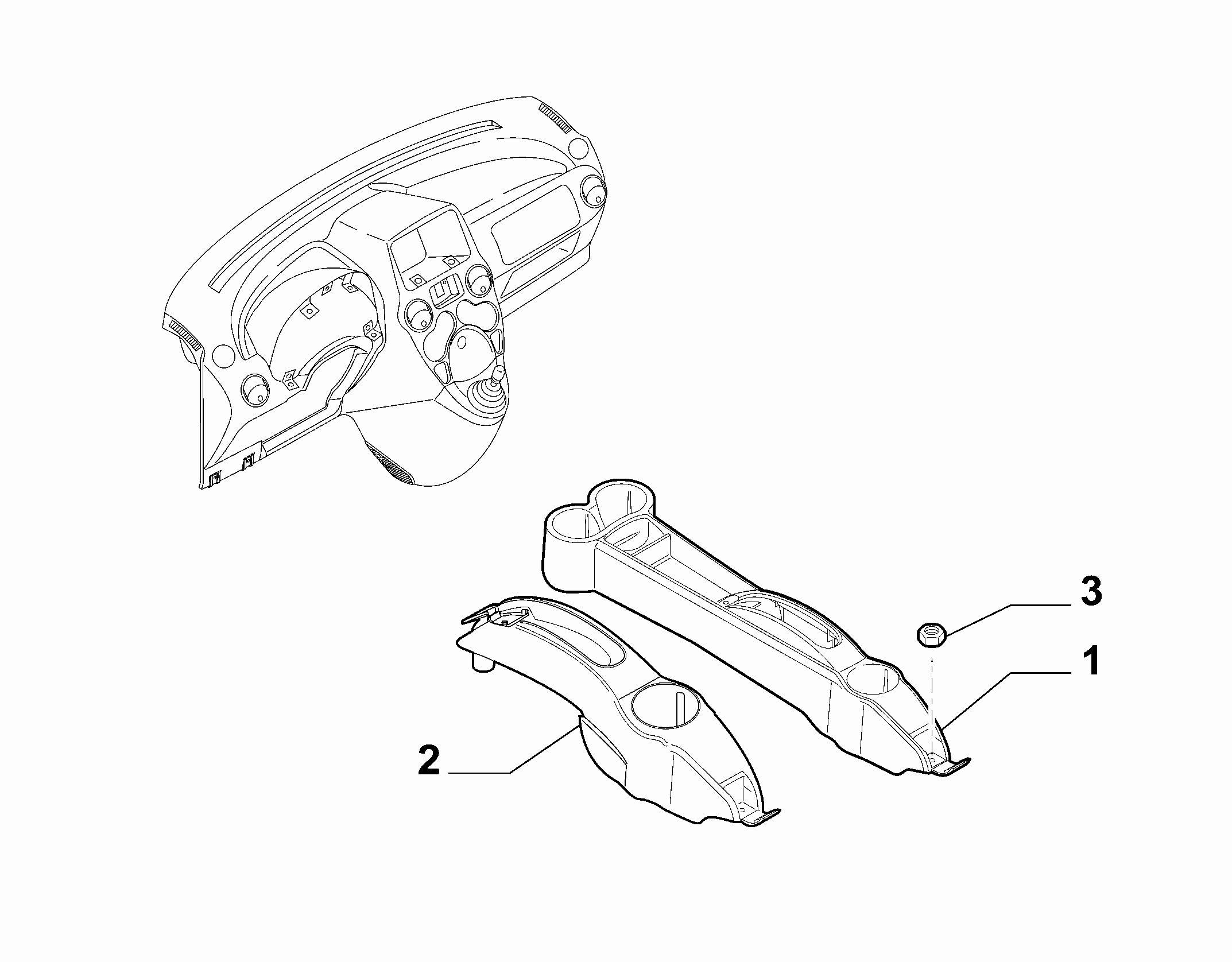 70504-010 SHAFT TUNNEL CONSOLE