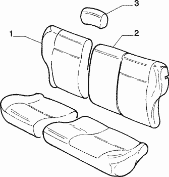 70615/06 REAR SEAT LINING