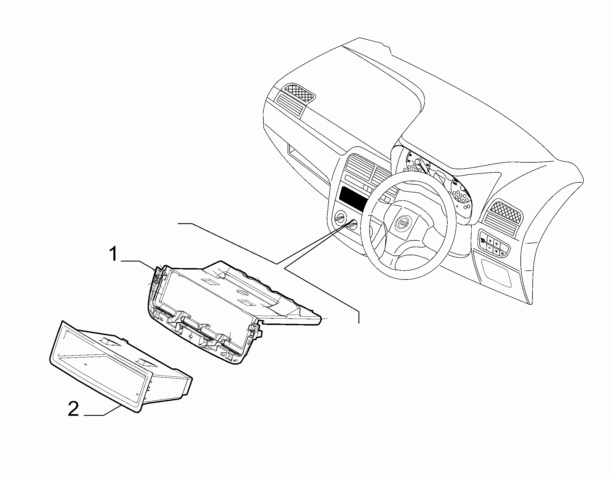 70502-020 DASHBOARD INSTRUMENT HOLDER DIALS
