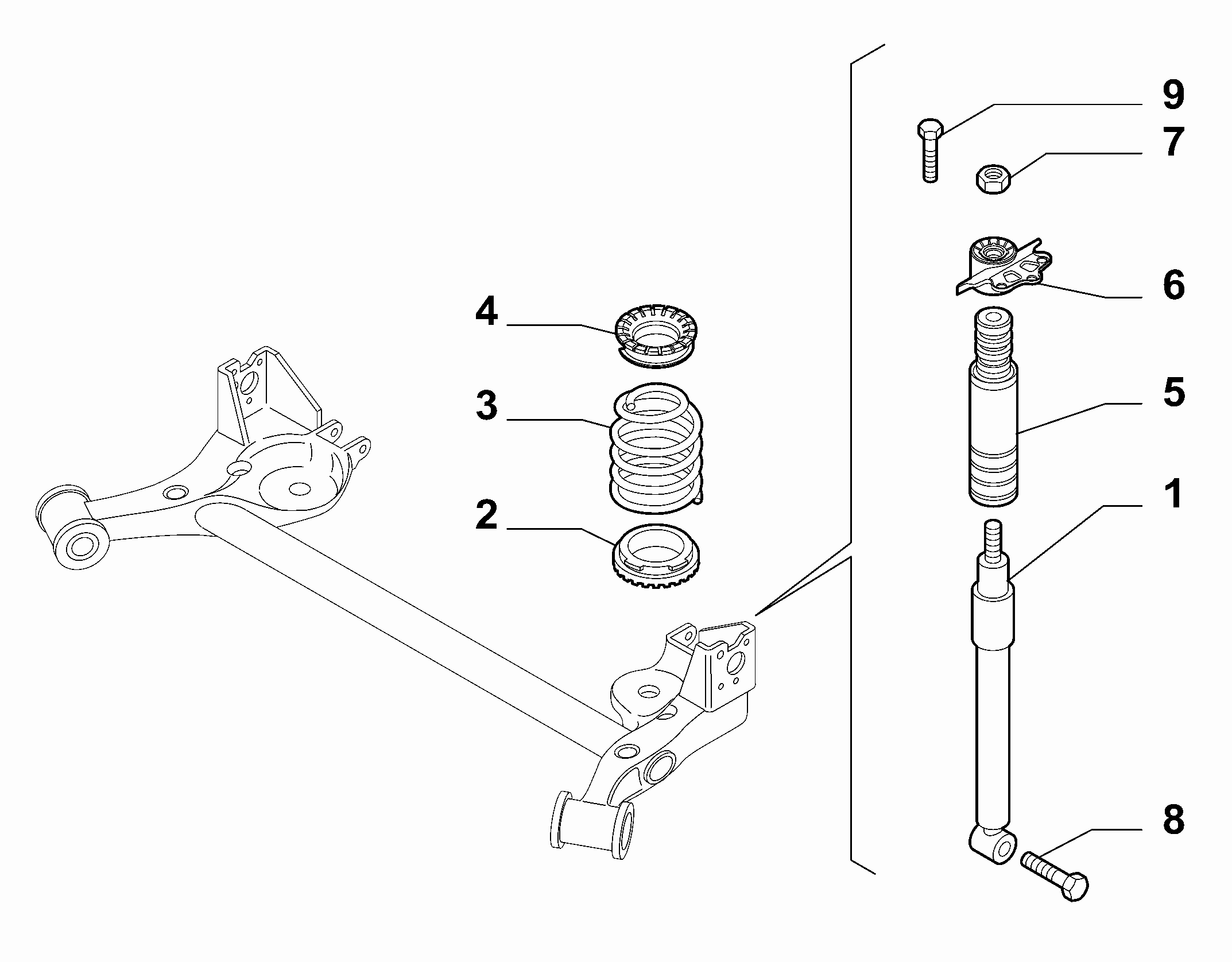 44305-020 REAR SHOCK ABSORBERS AND SPRINGS