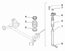 44305-020 REAR SHOCK ABSORBERS AND SPRINGS