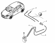 55514-040 FRONT AND REAR WIPER TUBING