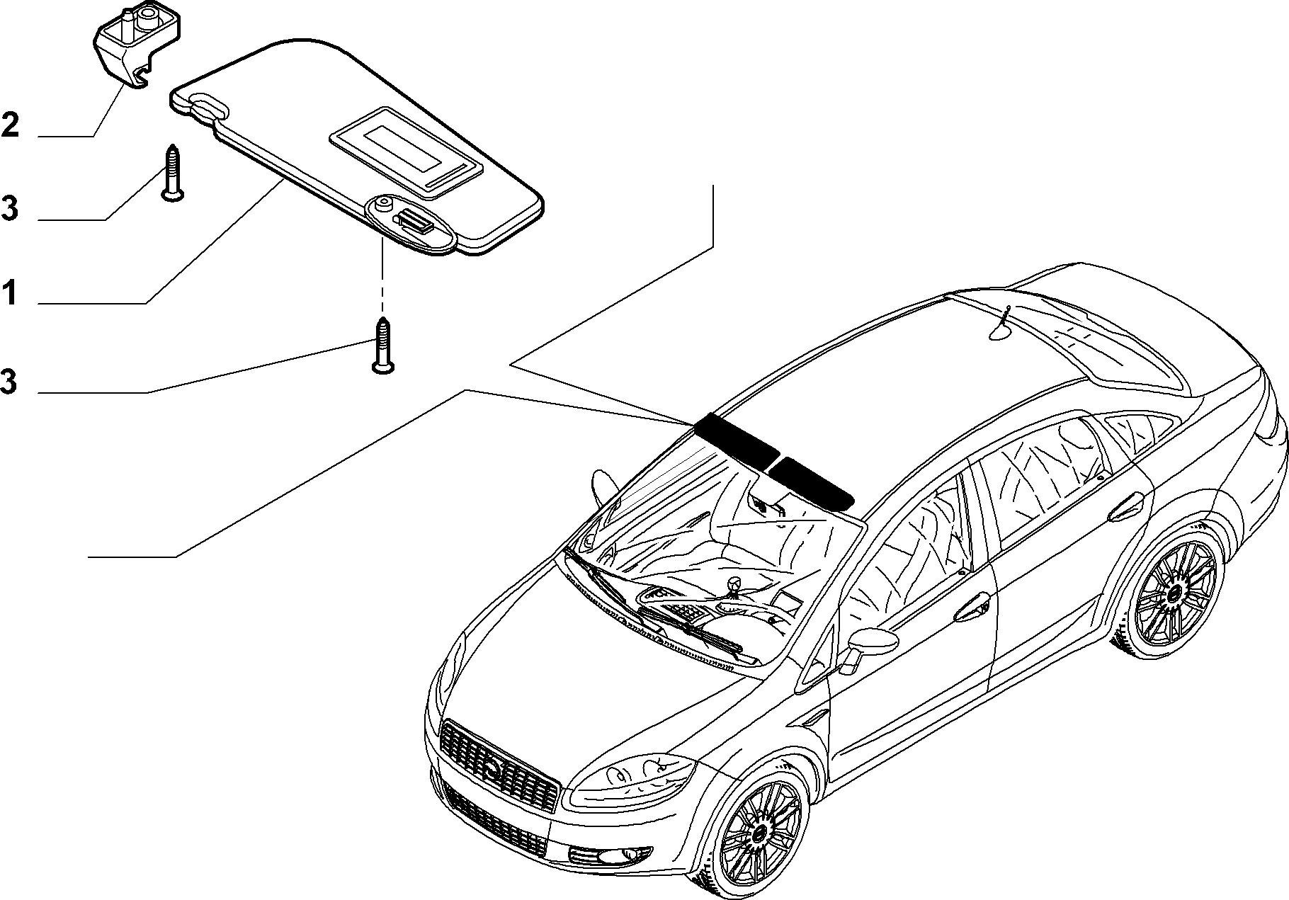 70525-010 SUN VISOR