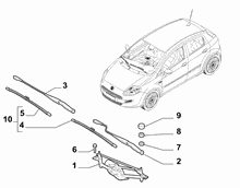 55514-010 WIPERS - ARM, BRUSHES AND MOTOR