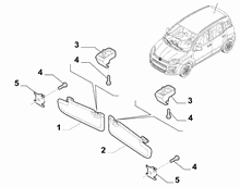 70525-010 SUN VISOR