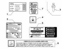 70750/00 ПРЕДУПР. ТАБЛИЧКИ И ИНСТРУКЦИИ 